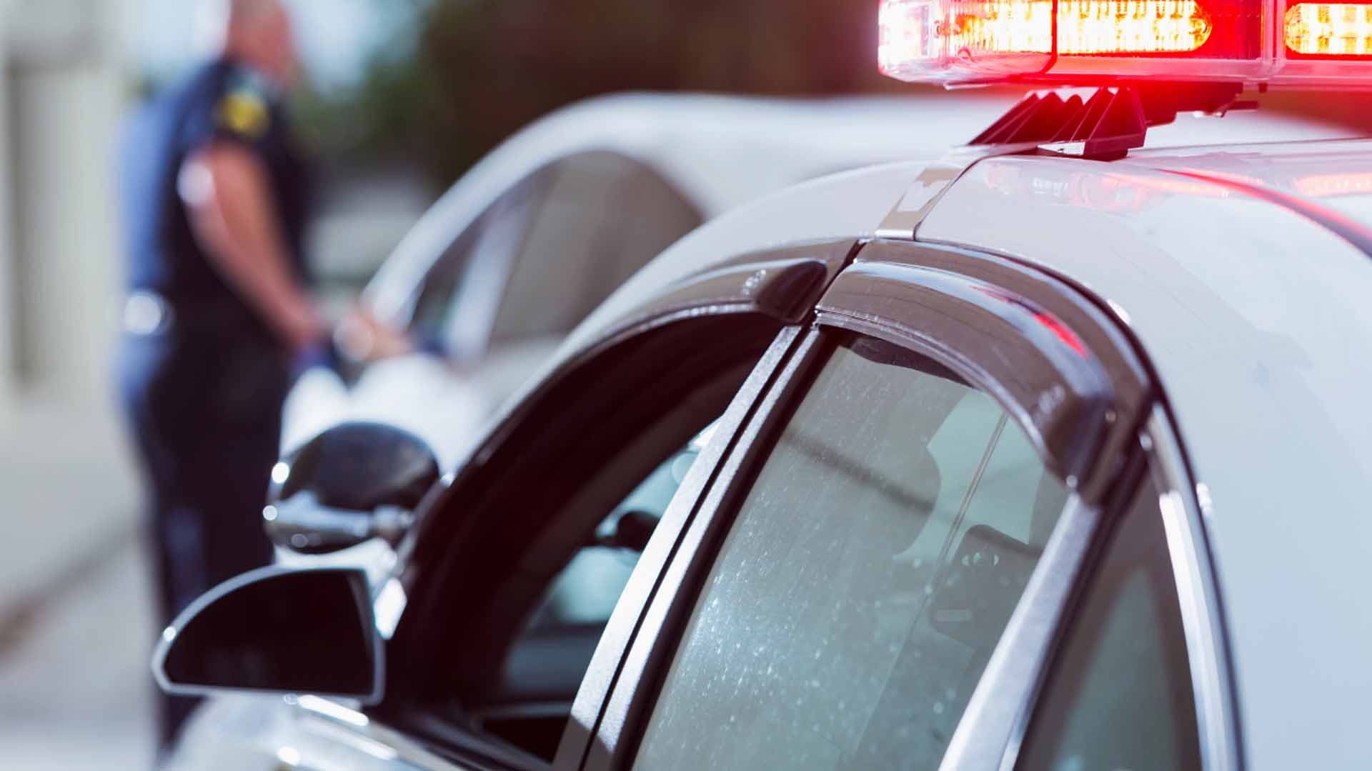 Traffic ticket on car windshield