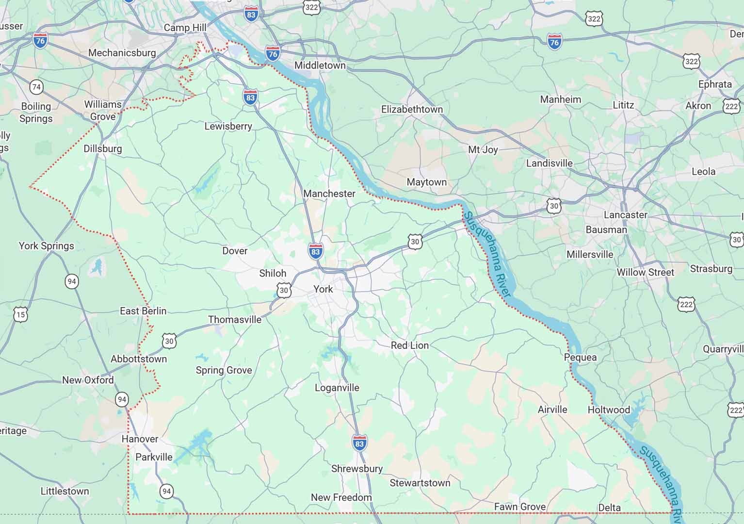 York County map