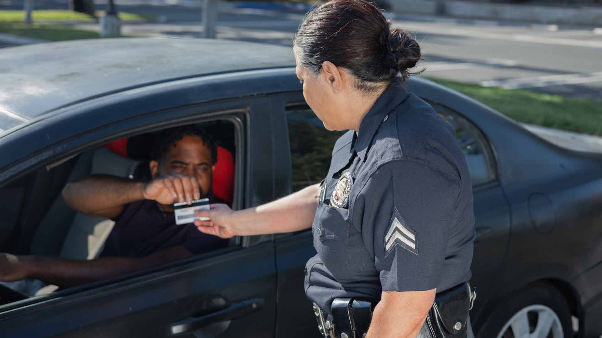 Driver's license suspension notice