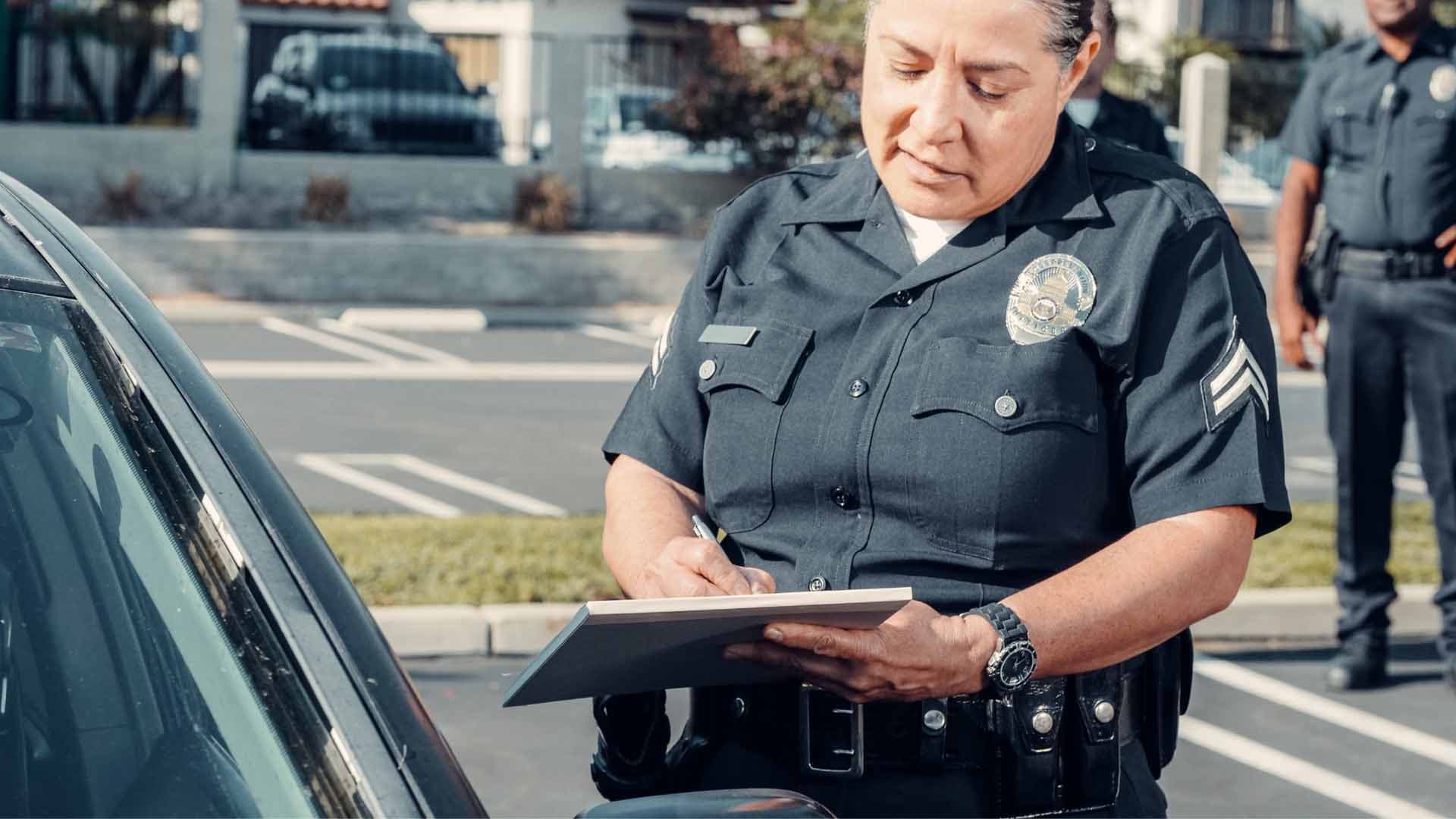 Speeding ticket citation